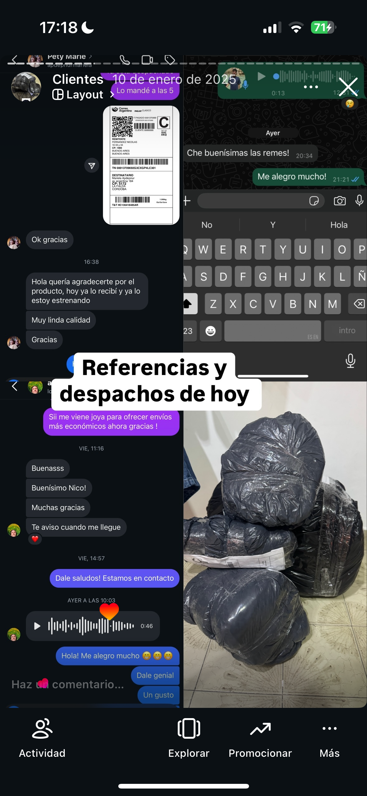 Referencias y despachos